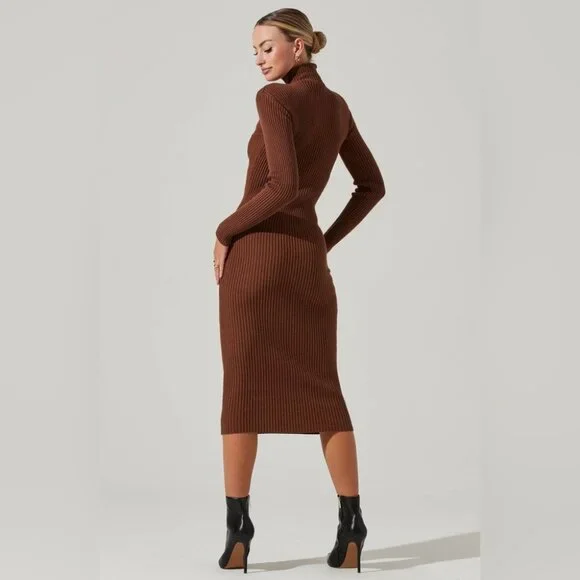 ASTR the Label Long Sleeve Turtleneck Sweater Dress - Picture 6 of 11
